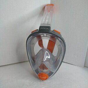 Used Ocean Reef Aria Classic Full Face Snorkel Mask, Gray, Size: Large